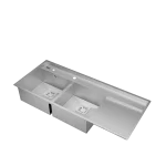 سینک دو لگن سینی دار رامون مدل RS320DT