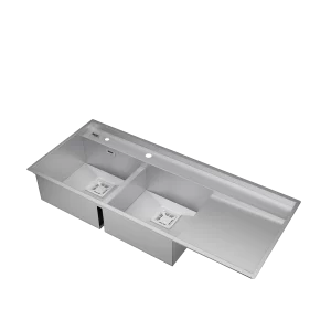 سینک دو لگن سینی دار رامون مدل RS320DT